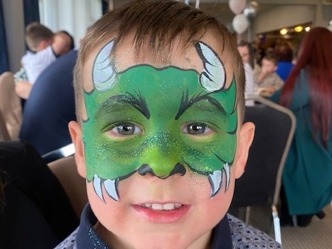 dragon facepainting